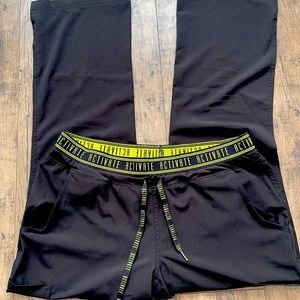 Medcouture black womens scrub pant